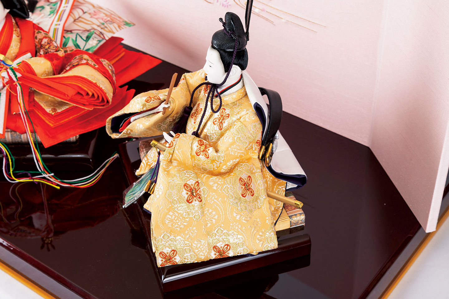 京雛 安藤桂甫 親王飾り(商品コード:441-2111-01)お殿様の着物