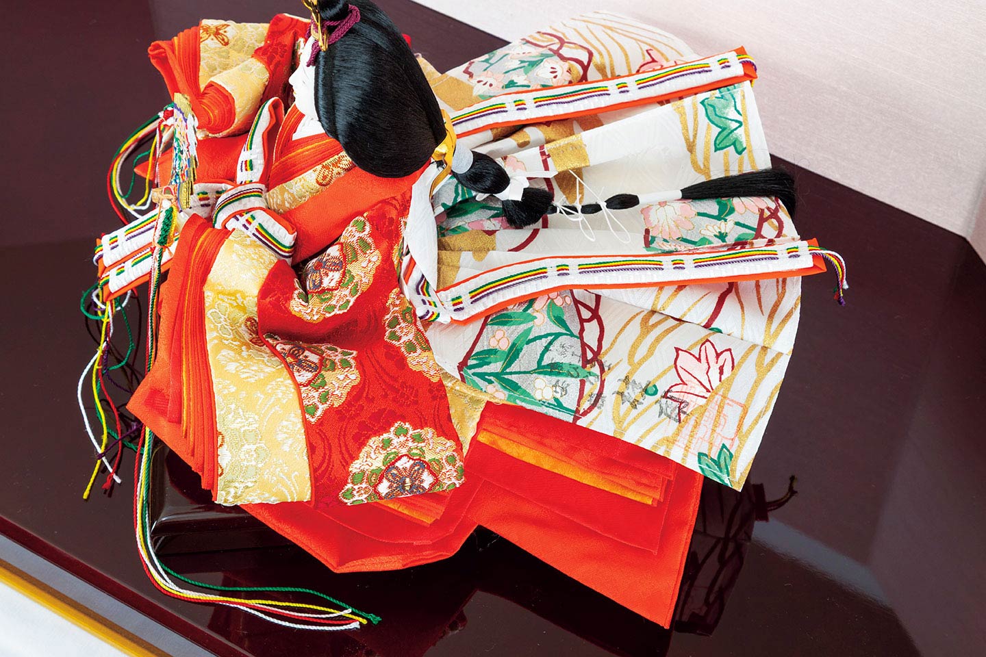京雛 安藤桂甫 親王飾り(商品コード:441-2111-01)お雛様の着物